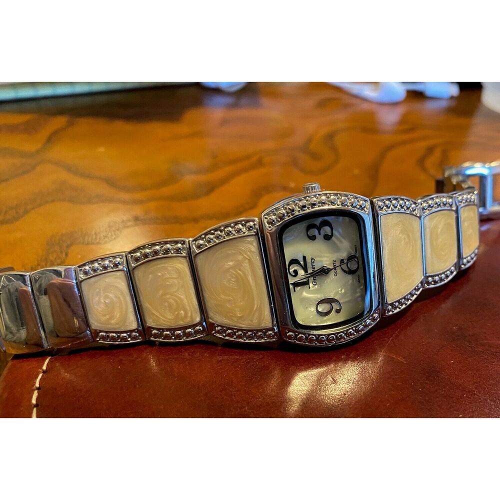 Women's Gramercy Watch, Silver Tone with MOP Accents - Picture 2 of 3